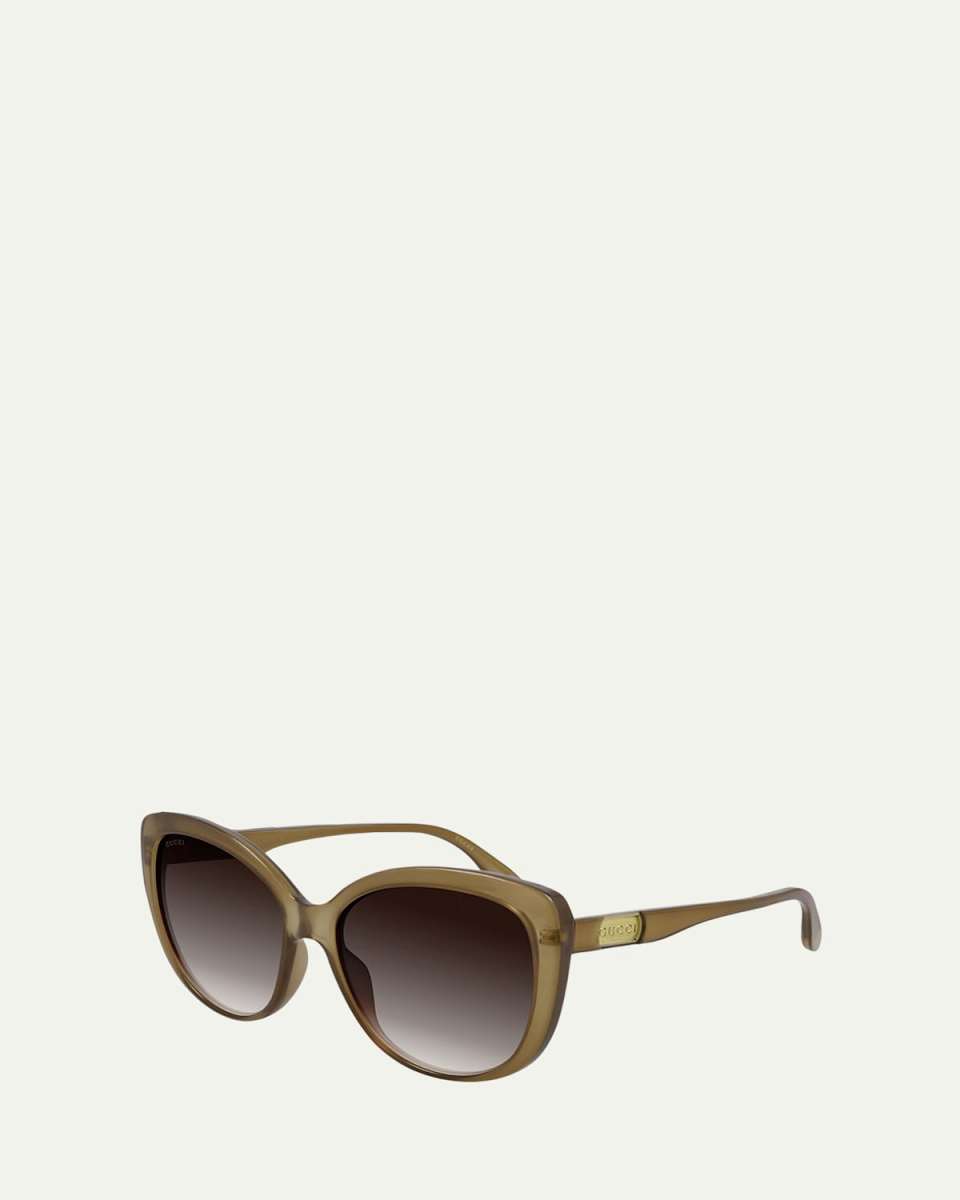 Oversized Acetate Cat-Eye Sunglasses
